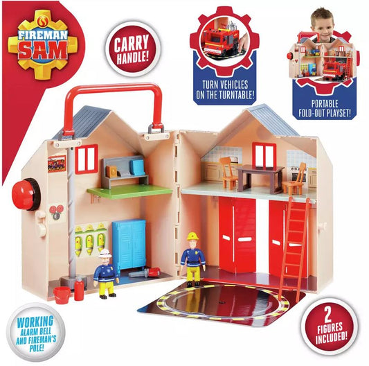 Fireman Sam Deluxe Fire Station Playset