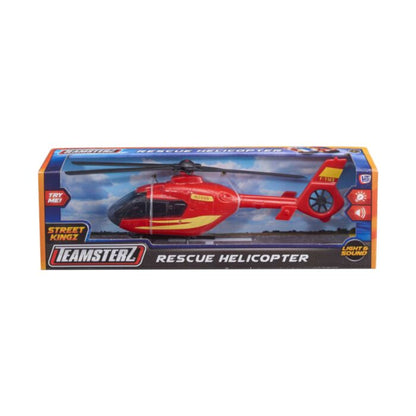 Teamsterz Light & Sound Red Rescue Helicopter