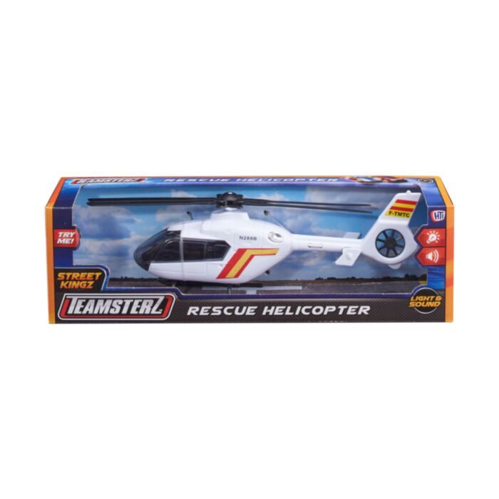 Teamsterz Light & Sound White Rescue Helicopter