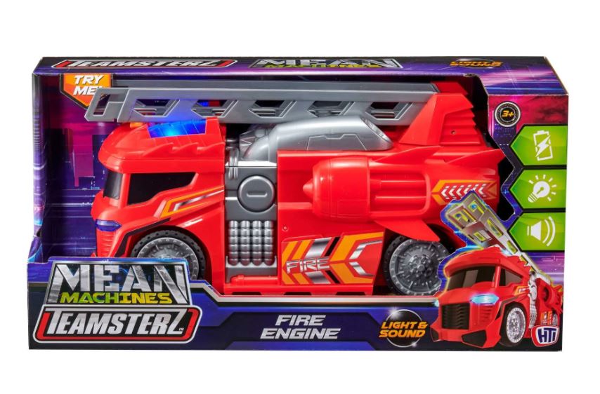 Teamsterz Mean Machines Light & Sound Fire Engine
