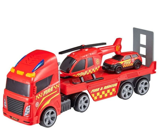 Teamsterz Mighty Machines Light & Sound Fire Transporter